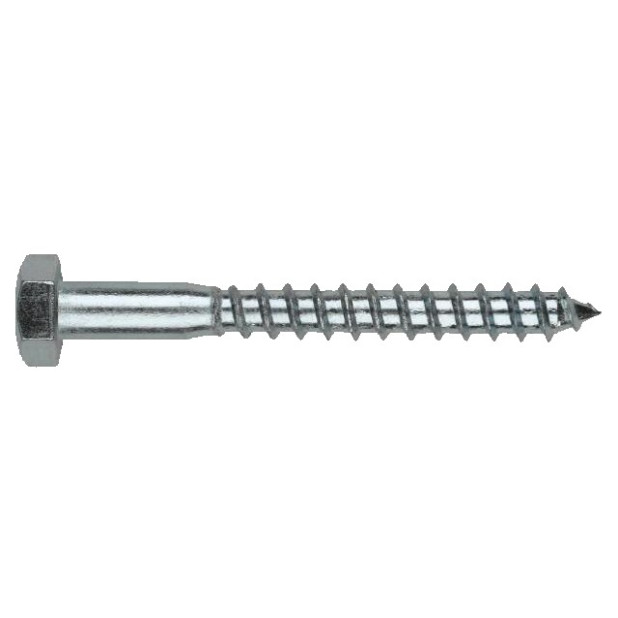 TORNILLO BARRAQUERO ZINC. DIN 571 6x60mm