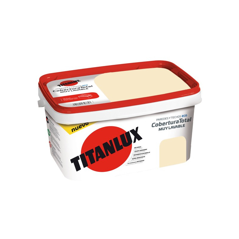 PINTURA TITANLUX COBERTURA BLANCO ALGODON 4LTS