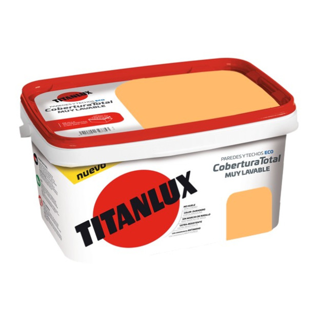 PINTURA TITANLUX COBERTURA AMARILLO MIEL 4LTS (DESCAT.)