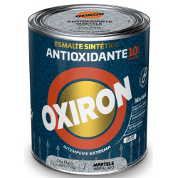 OXIRON ESMALTE MARTELE GRIS PLATA 750ML