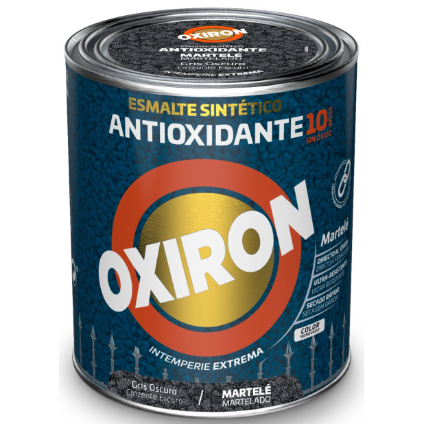 OXIRON ESMALTE MARTELE GRIS OSCURO 750ML