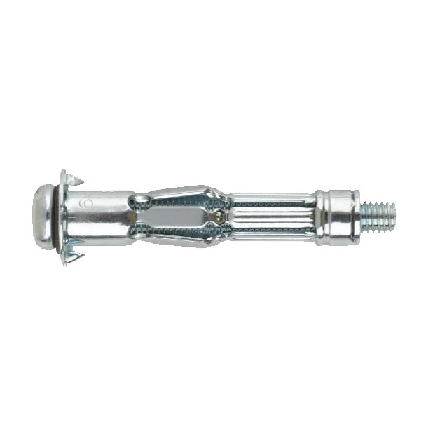 ANCLAJE INDEMOLL + TORNILLO ZINC. M4x46 D.8 C/REDONDA