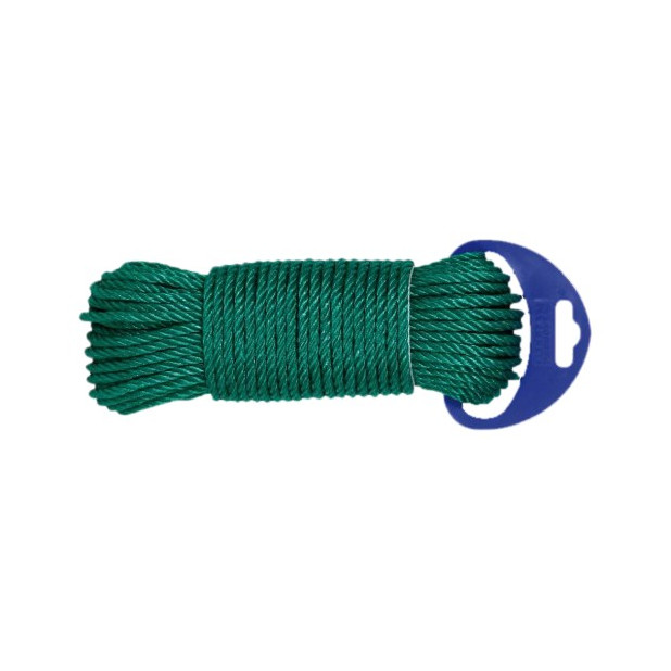 MADEJA CUERDA CABLEADA PE 4C 4MM/15MTS VER
