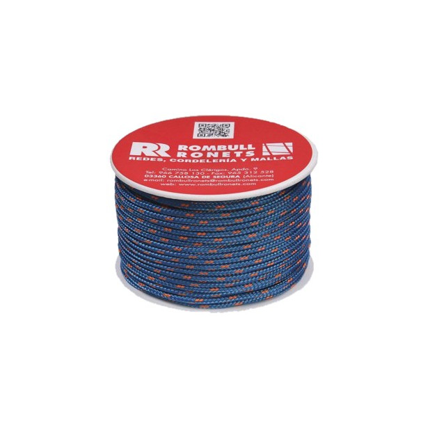 CARRETE CORDON FANTASIA PES 2,5MM/60MTS AZUL