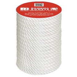 CARRETE CUERDA CABLEADA PP 4C 12MM/25MTS BLAN