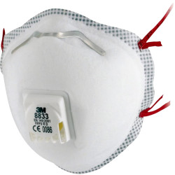 MASCARILLA 3M DESECHABLE 8833 FFP3 C/VALVULA