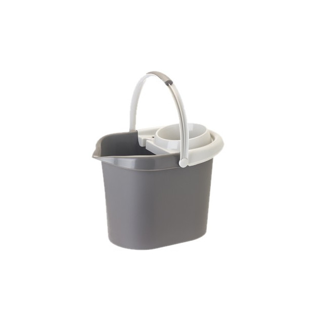 CUBO RECTANGULAR BAMBOO PRINT GREY C/ESCURR