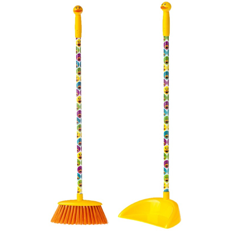 SET LIMPIEZA (ESCOBA+RECOGEDOR) DUCKS KIDS