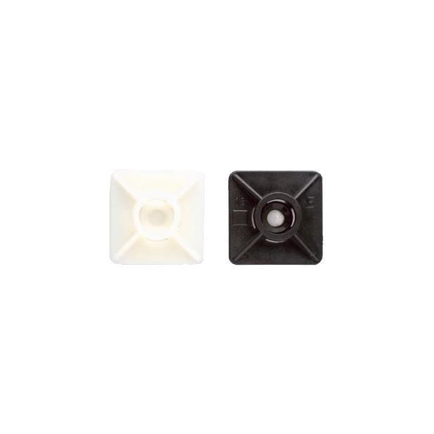 BASE ADHESIVA 2 VIAS BLANCA 19x19mm P/BRIDA