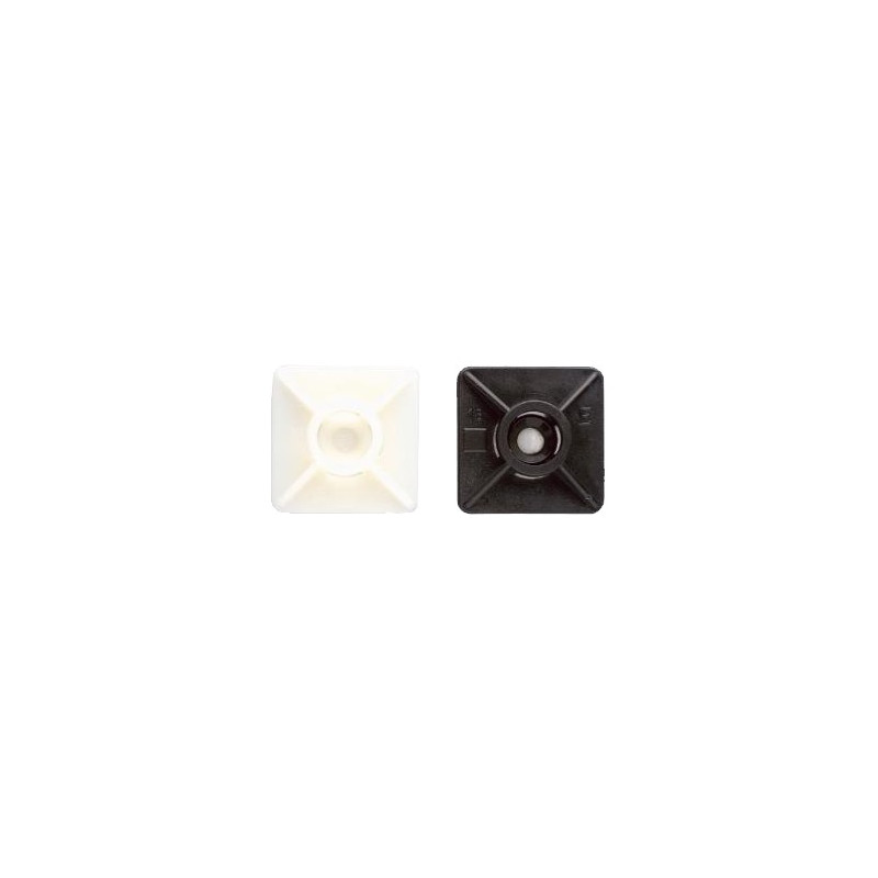 BASE ADHESIVA 2 VIAS NEGRA 19x19mm P/BRIDA