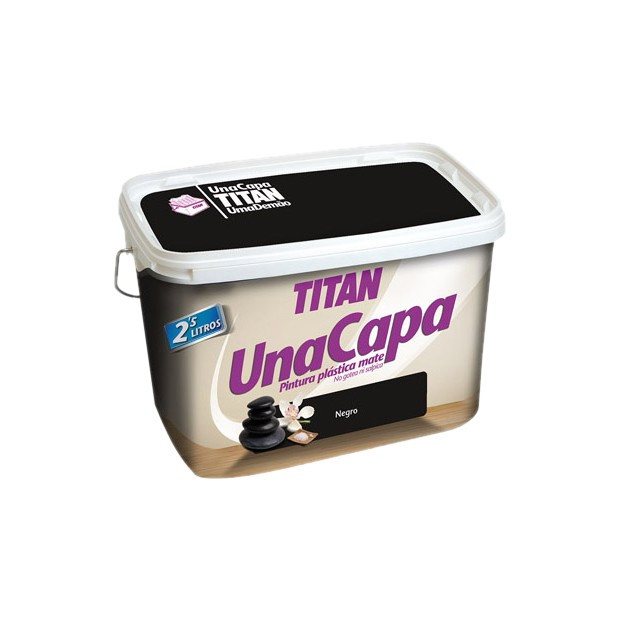 TITAN UNA CAPA 2,5LTS. NEGRO