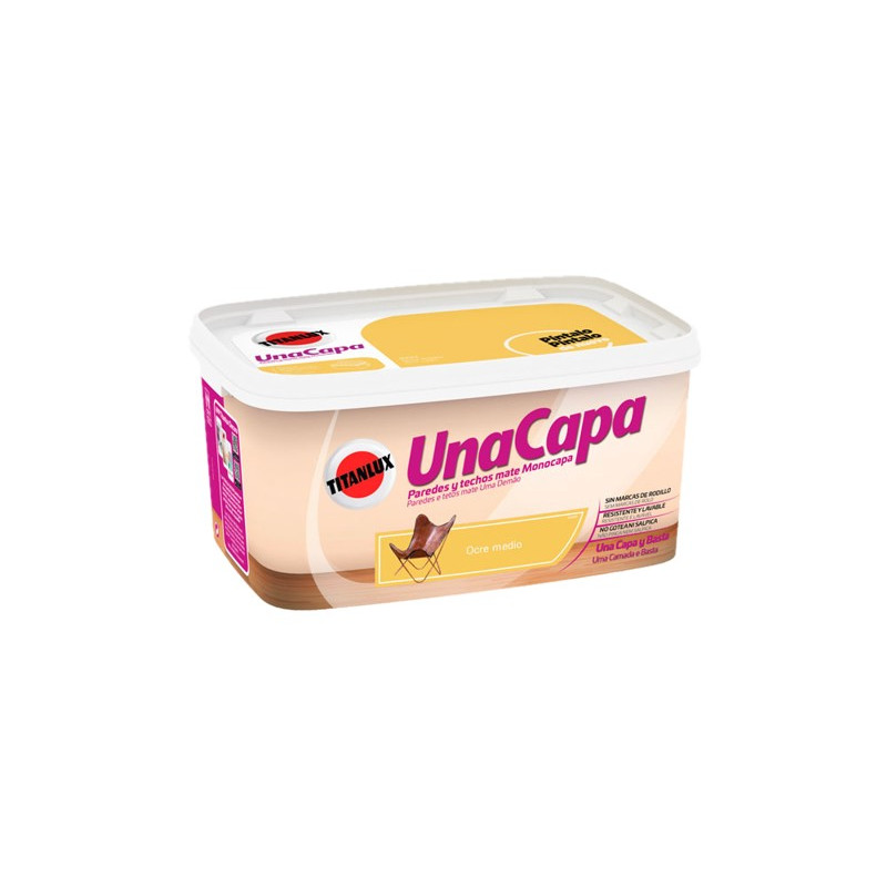 TITAN UNA CAPA 4LTS OCRE MEDIO