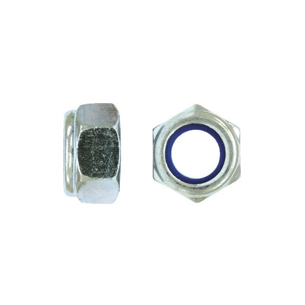 TUERCA AUTOBLOCANTE ZINC. DIN 985 M6