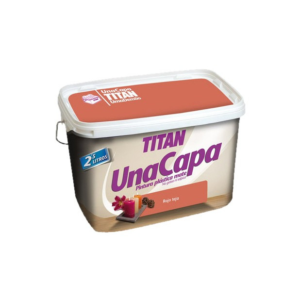 TITAN UNA CAPA 2,5LTS. ROJO TEJA