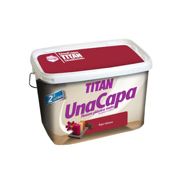 TITAN UNA CAPA 2,5LTS. ROJO INTENSO