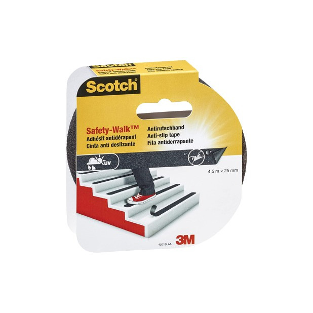 CINTA ANTIDESLIZANTE 4,5Mx25MM NEGRA
