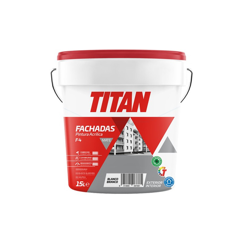 PINTURA ACRIL.MATE F-4 BLANCO 4LTS
