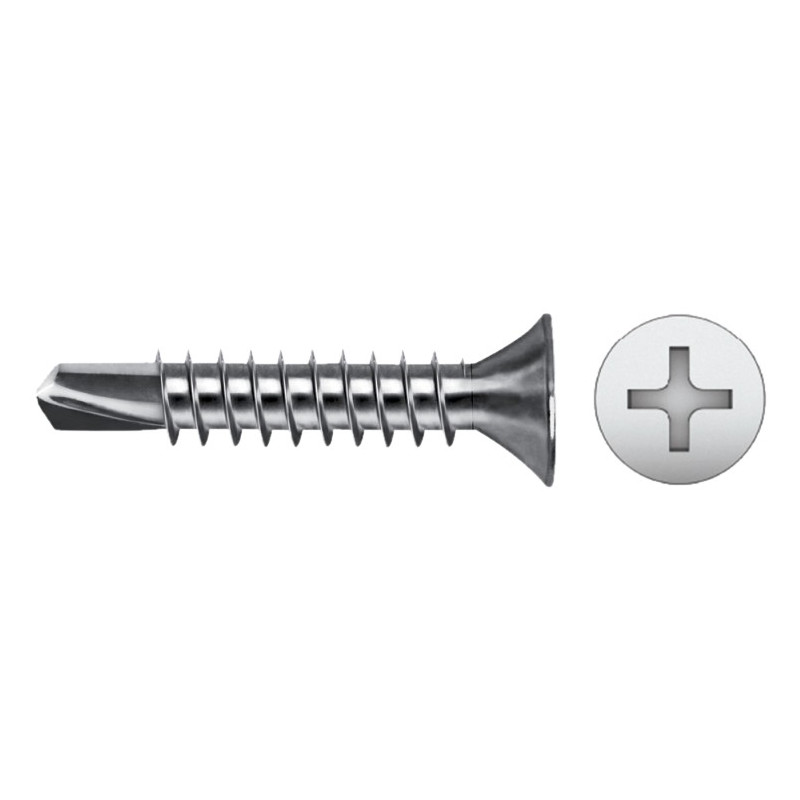 TIRAFONDO DIN 7504P AVE PHI P/BROCA 4,8x32 ZINC
