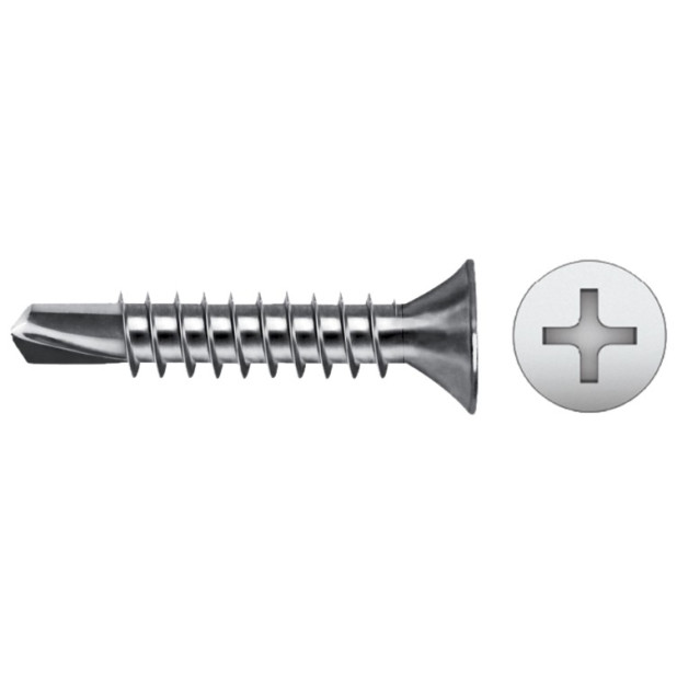 TIRAFONDO AVE PHI P/BROCA 4,2x32 ZINC DIN.7504P NEGRO