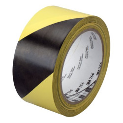 CINTA VINILO ADHESIVA 33Mx50MM AMARI/NEGRA