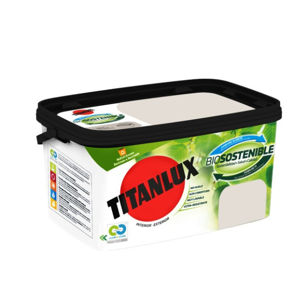 TITANLUX BIOSOSTENIBLE BLANCO PIEDRA 4LTS