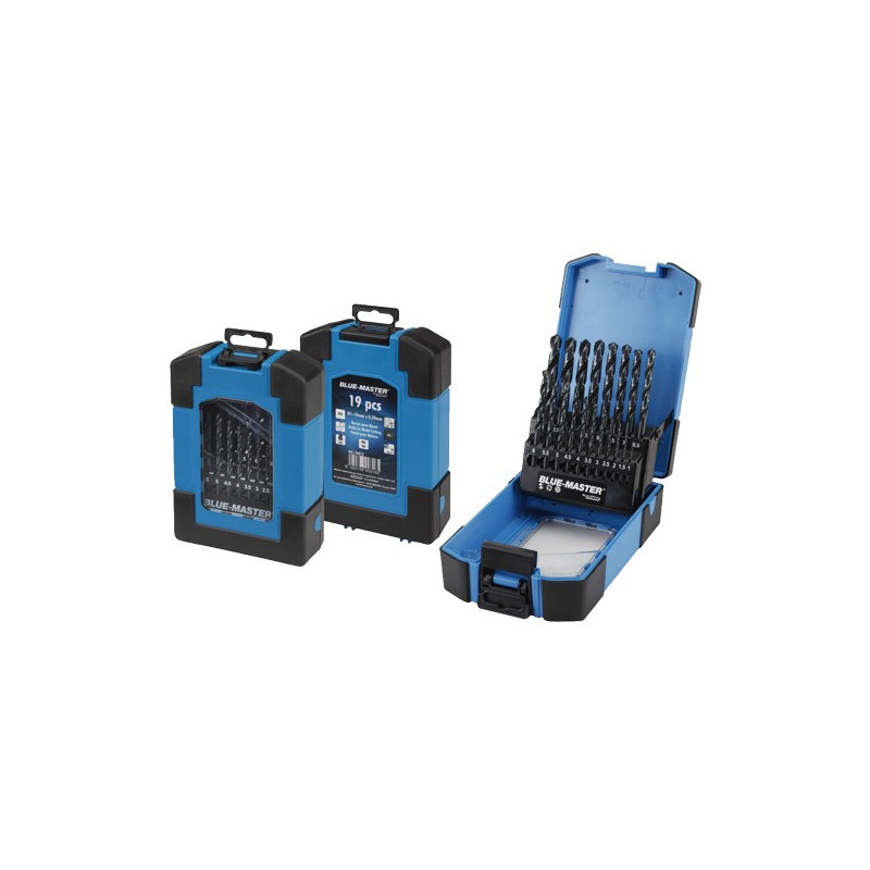 ESTUCHE AZUL HSS-CO DIN338 10X0,5MM (19PCS)