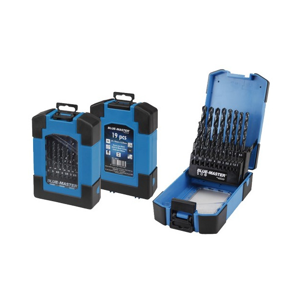 ESTUCHE AZUL HSS-CO DIN338 10X0,5MM (19PCS)