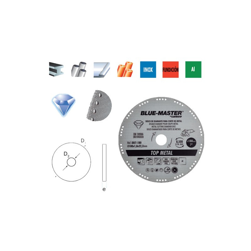 DISCO DIAMANTE/METAL 125x1,2x22,23mm