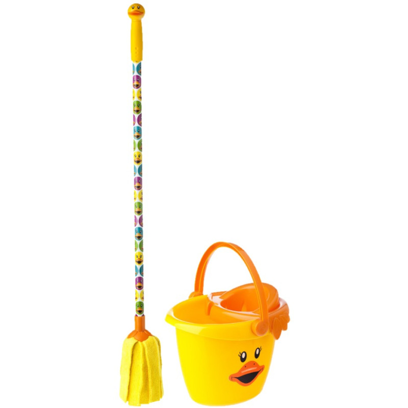 SET FREGAR ( FREGONA+CUBO C/ESC.) DUCKS KIDS