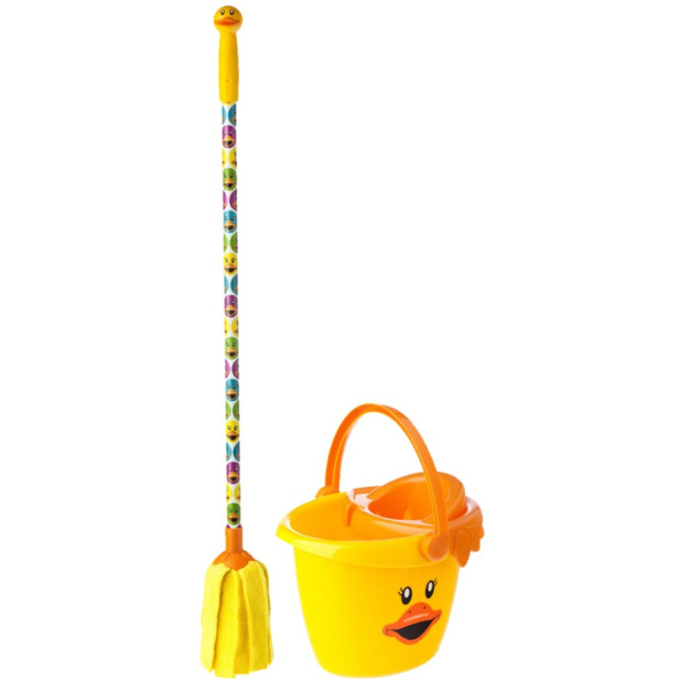 SET FREGAR ( FREGONA+CUBO C/ESC.) DUCKS KIDS