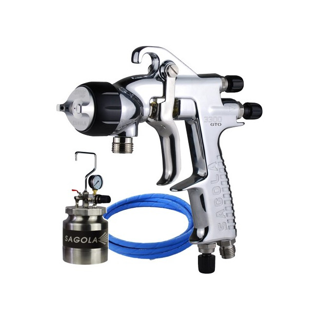 PISTOLA 3300 PRO PRESION + CALDERIN 2,5L + MANG.