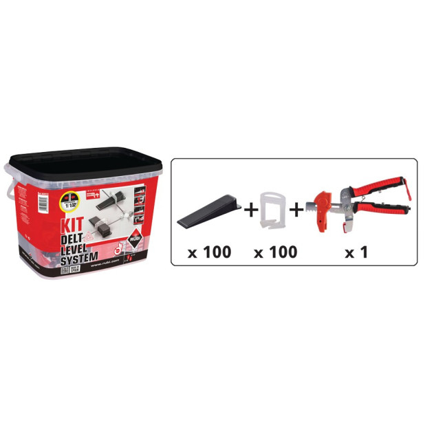 KIT DELTA LEVELLING SYSTEM BRIDA 1MM