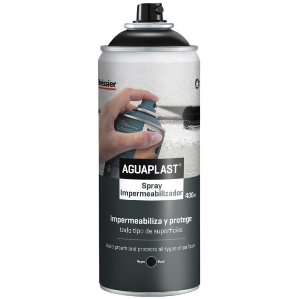 SPRAY AGUAPLAST IMPERM.NEGRO 400ML