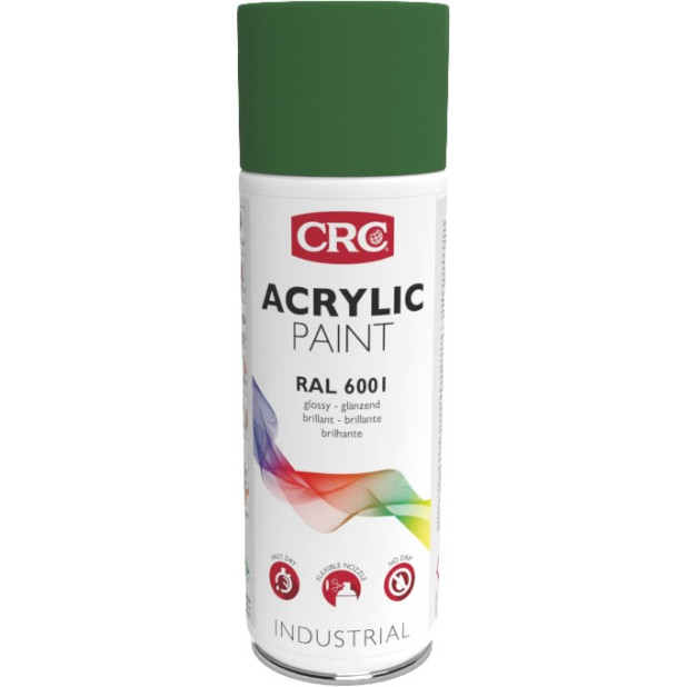 SPRAY ACRILICO BRILLANTE VERDE ESM. RAL6001 400ML