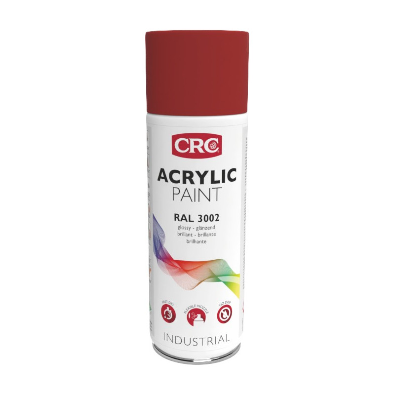 SPRAY ACRILICO BRILLANTE ROJO CARMIN RAL3002 400ML