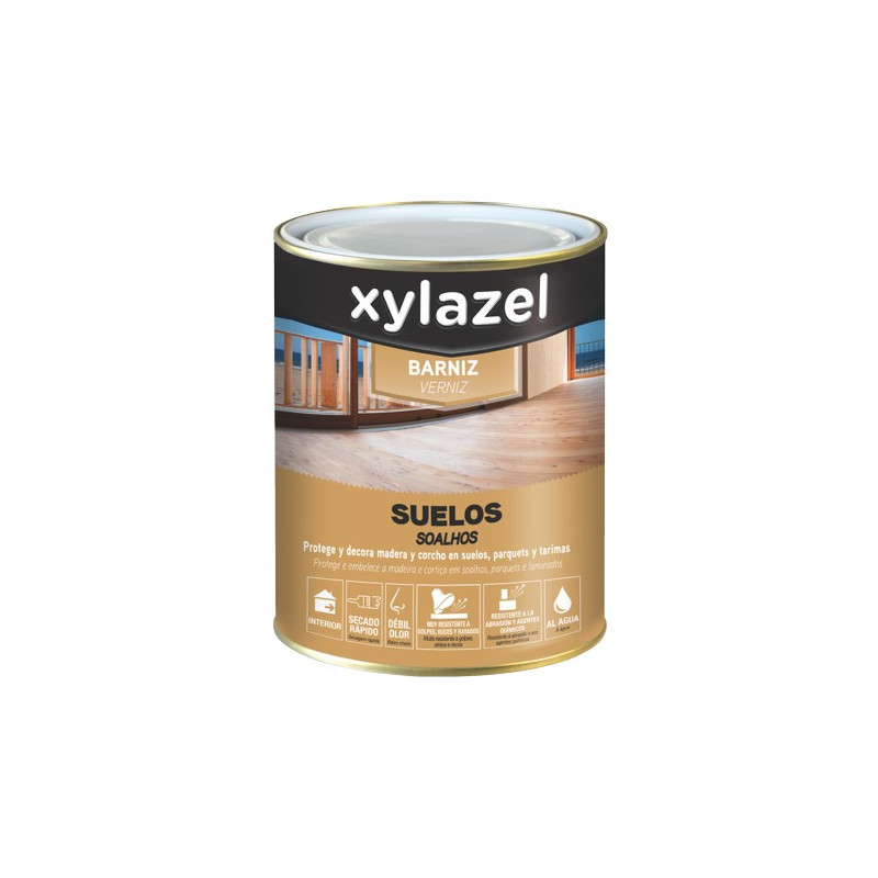 BARNIZ XYLAZEL SUELOS AGUA SATIN.INCOLORO 750ML (DESCAT.)