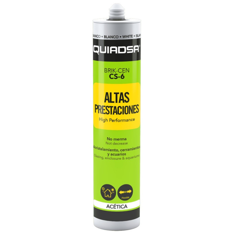 SILICONA ACETICA CS-6 BLANCO 300ML.