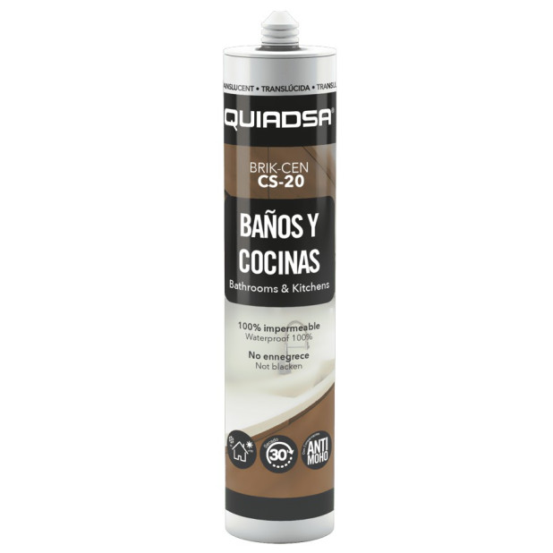 SILICONA ACETICA SANITARIOS CS-20 BLANCO 300ML.