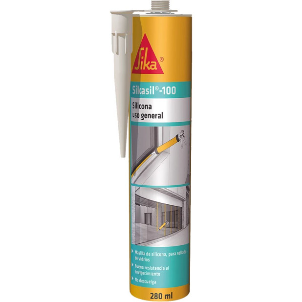 SILICONA ACETICA SIKASIL 100 TRANSLUCIDO