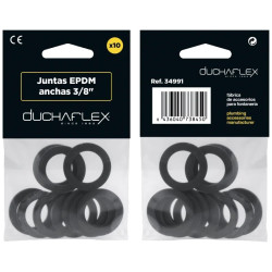 JUNTAS PLANAS ANCHAS EPDM 3-8" 14,5x8x2MM SKIN 10UDS.