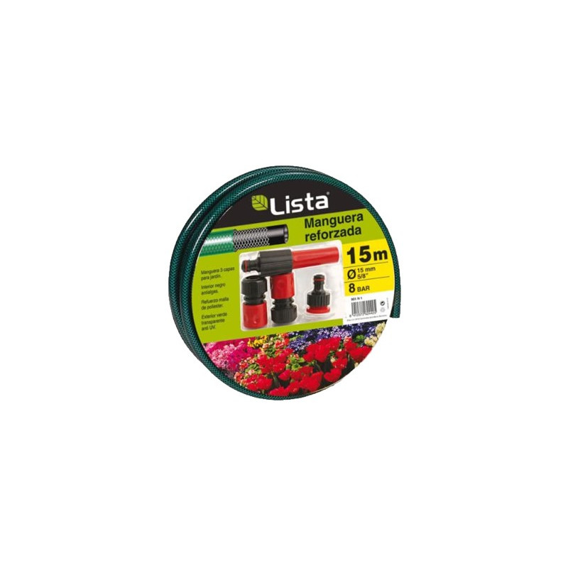 KIT MANGUERA JARDIN 15MTS.
