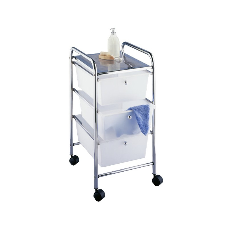 CARRITO MESSINA 3 CAJONES BLANCO