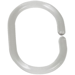 ANILLA CORTINA REDONDA TRANSP (12UN)
