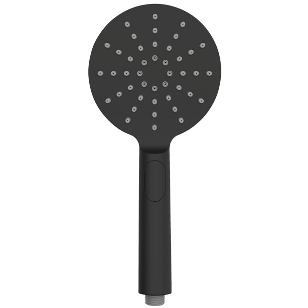 CABEZAL DE DUCHA DESIGN 12CM NEGRO
