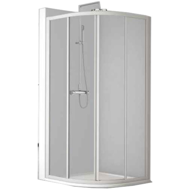 MAMPARA CUM90 SEMICIRCULAR 2F+2C 3mm