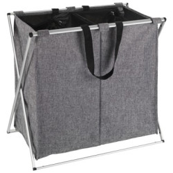 CESTO DUO PLEGABLE GRIS MOTADO