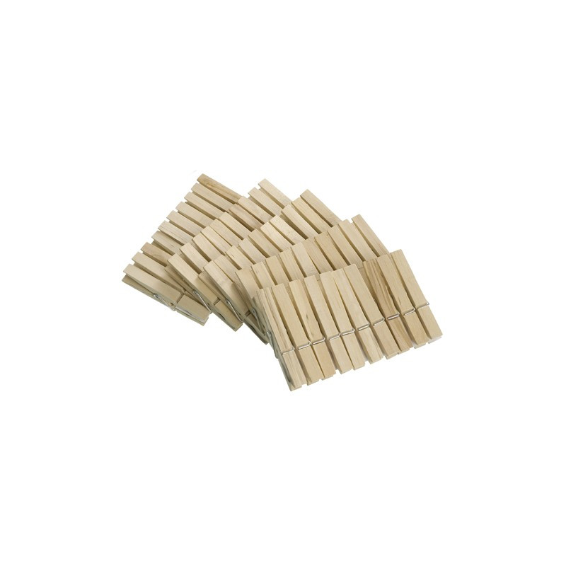 PINZA ROPA MADERA (50 UND)