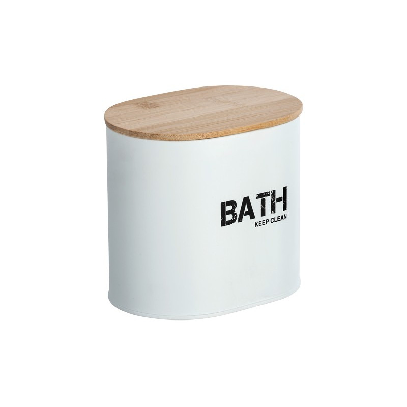 CESTA BAÑO C/TAPA GARA BLANCO