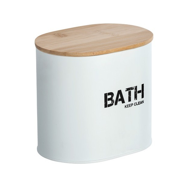 CESTA BAÑO C/TAPA GARA BLANCO