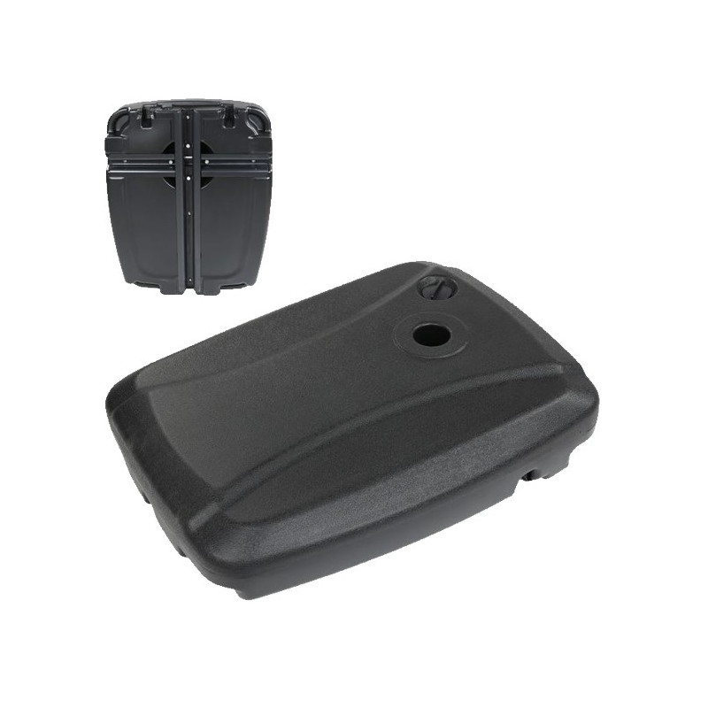 BASE PARASOL RELLENABLE PLASTICO NEGRO 80x60x15CM